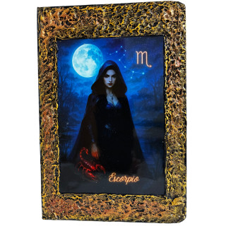 Libreta Escorpio con ilustración del signo zodiacal Escorpio