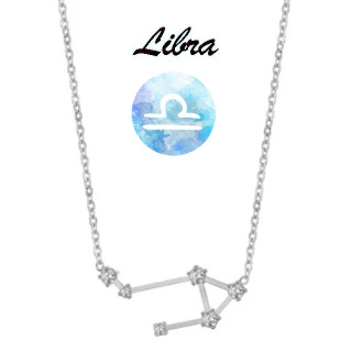 Collar Horóscopo Libra en Acero Dorado o Plateado | Lunátika