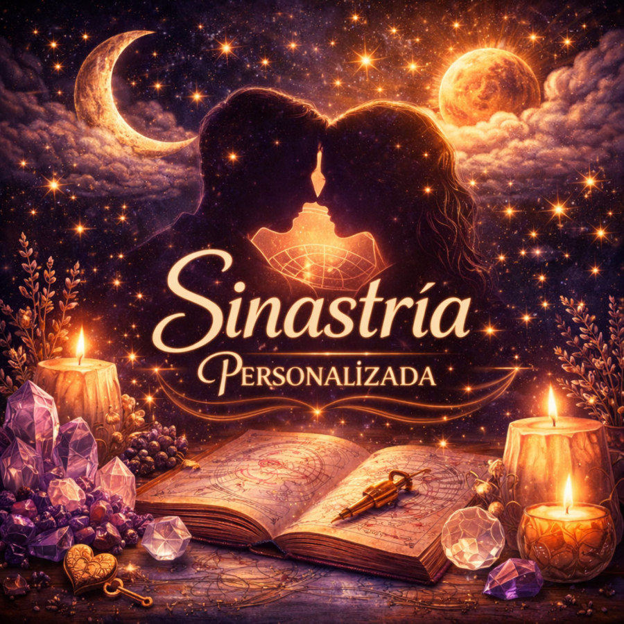 Sinastría Personalizada de Lunátika, estudio astrológico de compatibilidad y vínculo entre dos personas